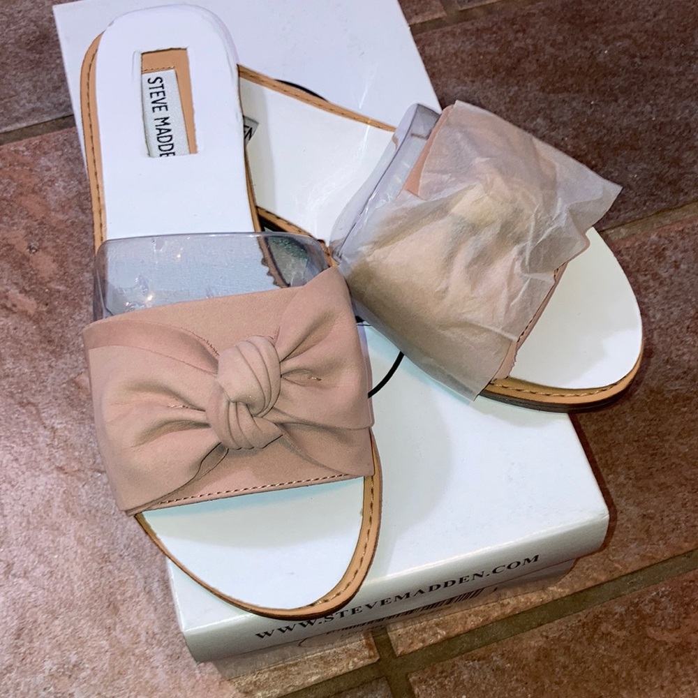 Steve Madden Diora Pink Bow Slide
